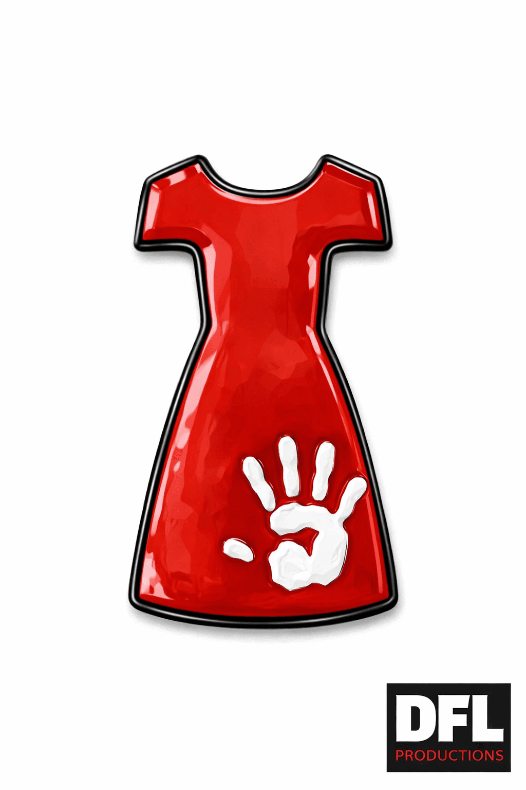 Red Dress Pin